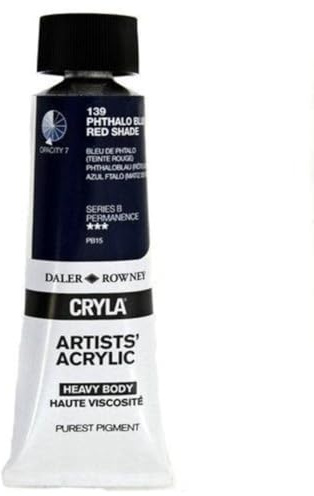 Daler-Rowney Cryla Acrylic 75 ml Phthalo Blue Red, Professional Artists