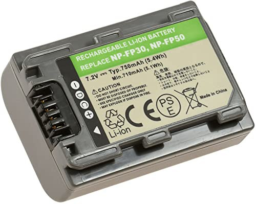 Batterie pour Sony modèle/réf. NP-FP50, 7,2V, Li-Ion
