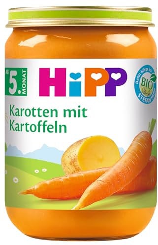 HiPP Früh-Karotten mit Kartoffeln Bio, 6er Pack (6 x 190 g)