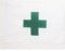 AZ FLAG - Flagge Grünes Kreuz - 45x30 cm Mit Kordel - Kreuz Grüne Fahne 30 x 45 cm - Flaggen