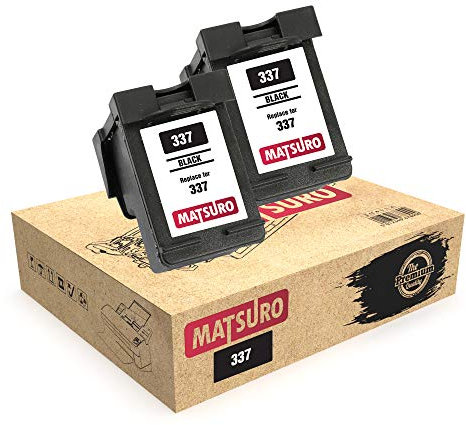 Matsuro Original | Kompatibel Remanufactured Tintenpatronen Ersatz für HP 337 (2 SCHWARZ)