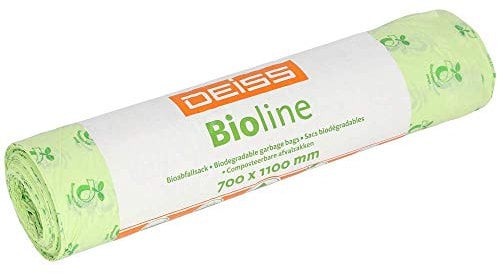 Bio-Müllbeutel DEISS Bioline 120 L, kompostierbar, 10 Stück