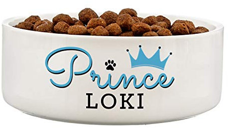 Personalised Dog Bowl. Prince Pet Bowl. Water Bowl. Food Bowl For Any Male Dog.