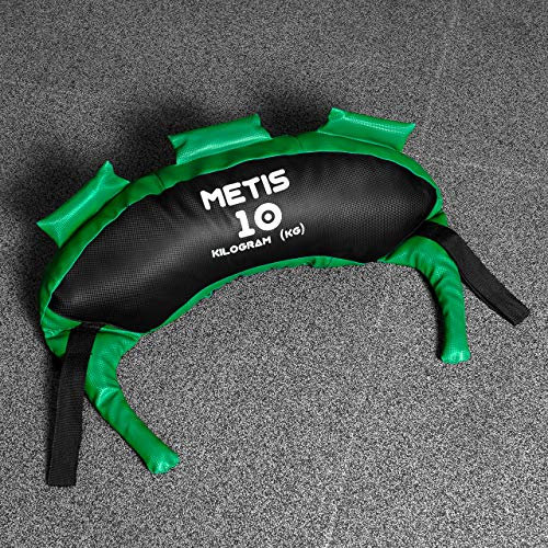 METIS Bulgarian Bag - 5kg bis 20kg | Crossfit Equipment und Krafttraining - Trainingsgerät für Fitnesscenter und Zuhause (10kg)