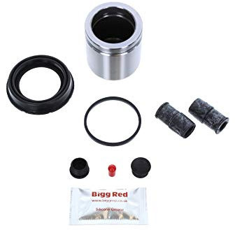 Bigg Red - Front Brake Caliper Repair Seal Kit & Pistons - Compatible with Focus 1.6, 1.8 D, ST170 1998-2005, Fiesta ST150, Transit Connect, Tourneo Connect