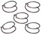 N078434 Springs Fits for DeWalt 20 V Impact Driver Porter DCF885 DC825B（5/pack）