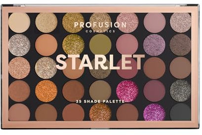 Palette 35 Tonalità Ombretti Profusion Cosmetics Starlet
