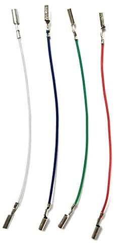 KERDEJAR 3/4PCS Universal Cartridge Phono Cable Leads Header Wires for Turntable Phono Headshell Accessories