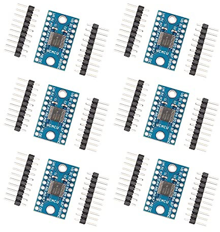 Jopto 6PCS TXS0108E 8 Channel 8 Bit Logic Level Converter Bi-Directional High-Speed Full Duplex Shifter 3.3V 5V SPI 8 Way IIC Bi-Directional Converter Module Compatible with Arduino Raspberry Pi