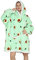 Shamdon Home Collection Oversized Blanket Hoodie,Sherpa FLeece Wearable Blanket Hoodie for Women Men,Soft and Warm Hooded Sweatshirt Adults with Giant Pocket Teenager,One Size Fits All,Avocado