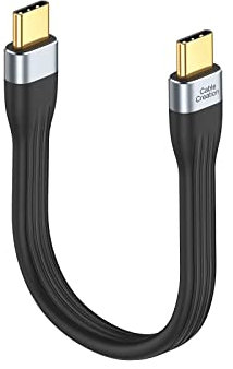 CableCreation Cable USB C a USB C corto de 15 cm, cable de carga rápida USB C de 3 A/60 W para MacBook Pro Air, iPad Pro, Chromebook Pixel, Galaxy S20, S21, S22, Tab A8, etc.