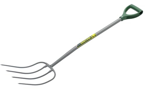 BULLDOG ALL METAL 4 PRONG MANURE FORK D PLASTIC HANDLE