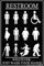 EMOHAT Lustiges Toilettenschild Whatever Just Wash Your Hands, lustiges Metall-Türschild für Toilette, Zuhause, Hotel, Wanddekoration, 20,3 x 30,5 cm
