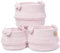 NaturalCozy 3-teiliges Boho Dekor Aufbewahrungskorb Set,Baumwollseil gewebte Körbe zum Organisieren! Kleiner Korb für Babysachen, Babyparty, Geschenkkorb, Kinderzimmer, Spielzeugkorb, Regale