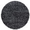 HomebyHome Teppich Rund Shaggy 80 cm Rund - Hochflor Runder Teppich Mehrfarbig Anthrazit Extra Weich und Flauschig - Langflor Teppiche für Wohnzimmer, Schlafzimmer, Küche, Flur - Carpet, Halı
