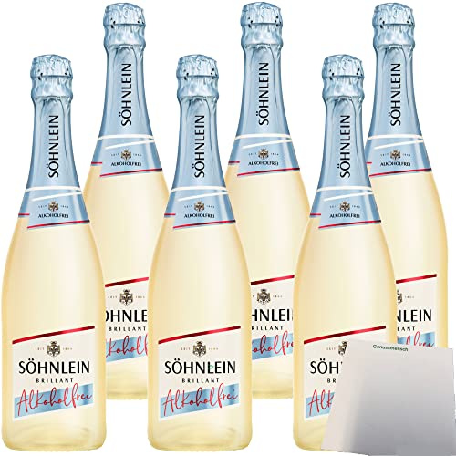 Söhnlein Brillant Sparkling Alkoholfrei 6er Pack (6x0,75 Liter Flasche) + usy Block