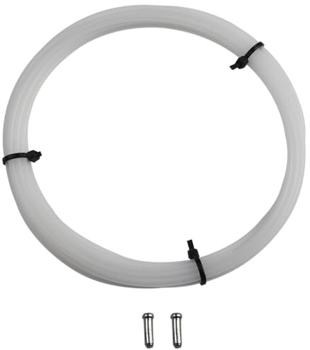 Slick Lube Liner, 3 Meter Fahrrad Internes Kabelgehäuse Schlauch, Innenverlegung Design, Fahrradwartung Und Reparatur Vollständiger Schutz Für Rennräder (2,3 x 2,9 Weiß)