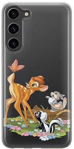 ERT GROUP Handyhülle für Samsung S23 Original und offiziell Lizenziertes Disney Muster Bambi & Friends 002 optimal an die Form des Handy angepasst, teilweise transparent