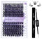 Wimpern Extensions Set Lashes Extension Lash Set DIY Lash Extension Set Lash Cluster Set Cluster Wimpern Lash Bond and Seal(C3+C9+Lash Bond and Seal)