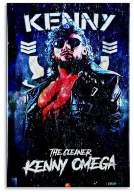 EVMILA Wrestling Champion Kenny Omega-Poster, dekoratives Gemälde, Leinwand-Wandposter und Kunstdruck, modernes Familienschlafzimmer-Dekor-Poster, 20 x 30 cm