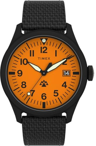 Timex Herren Analog Quarz Armbanduhr mit einem Stoffband Traprock