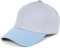 styleBREAKER Unisex Baseball Cap zweifarbig Pastell oder kräftig | 6-Panel Cap Mehrfarbig verstellbar mit Schnalle | Sommer Basecap aus Baumwolle, Farbe:Hellgrau-Hellblau