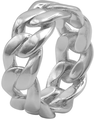 Heideman Ring Luna Damen Edelstahl matt | Zeitloses Schmuckstück als Geschenk für Frauen jeden Alters, hautfreundlich, nickelfrei, alltagstauglich und stapelbar