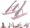 BNEZZ Universal Tablet Laptop Stand Foldable Stand Lifting Base Heat Dissipation Portable Elevated Storage Rack Computer Accessories (Pink)