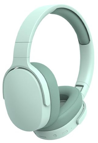 Over-Ear Headphones - Noise Cancelling Over Ear Bluetooth Headphones With 6H Playtime, Wireless Headphones Deep Bass Sound/Comfortable Earpads For Travel, Home And Office, Green