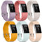Amzpas 6 Pièces Sport Bracelet Compatible avec Fitbit Charge 2 Femmes Hommes, Colorée Silicone Souple Bracelet pour Fitbit Charge 2