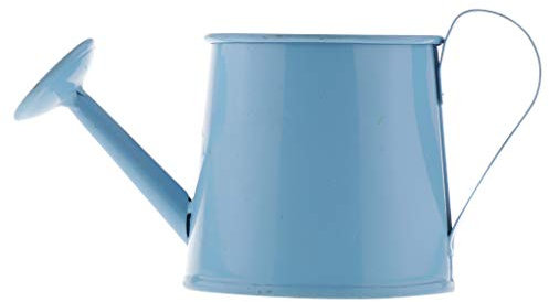 Vaso per fiori in latta colorato stile pastorale mini bonsai annaffiatoio vaso blu