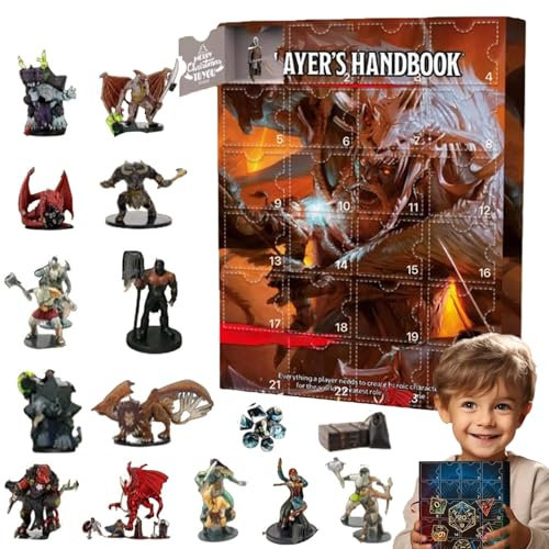 DND Advent Calendar 2024, Halloween Horror Movie Characters Advent Calendar, Dungeons Dragons Adventskalender 2024, Christmas 2024 100 Days Countdown Calendar Get Excited for Christmas.