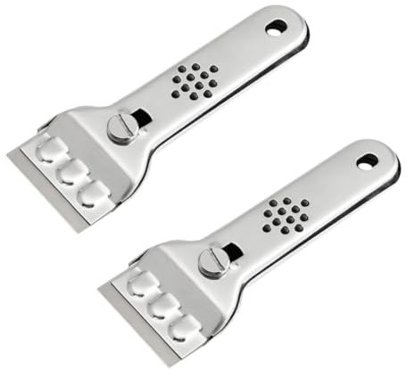 Uonlytech 2stücke -schaber Für Von Fliesen Böden Und Wänden Multifunktionale Werkzeuge Zum Entfernen Von Schmutz Und Kleber Ergonomisches Design Für Müheloses Arbeiten