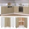 Myheimly Eckunterschrank Sonoma-Eiche 75,5x75,5x81,5 cm Holzwerkstoff Küchenschrank Küchenzeile Küchenmöbel Unterschrank Küchenunterschrank Schrank