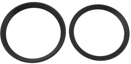 Briny River 1 Satz Auto vorne hinten Logo Dekoration Abdeckung Ring kompatibel mit BMW 3er F30 F31 F34 F35 F80 M3 98x82mm/90x74mm (Schwarz)
