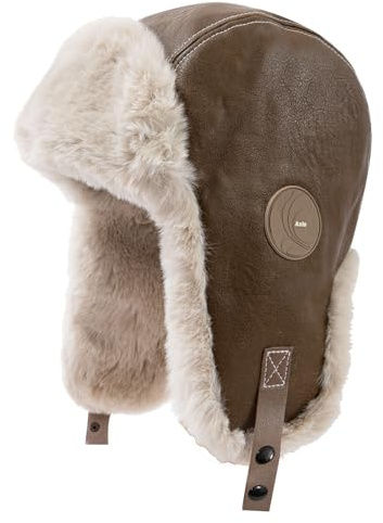 Clakllie Winter Warm Fliegermütze Kunstfellmütze Fellmütze,Trappermütze Bomber Hut mit Ohrenwärmer Wintermütze Uschanka Russen mütze mit Ohrenklappen,Unisex Aviatormütze Pilotenmütze Ohrenschützer