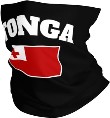 Tongaer Flagge Herren Damen Röhrenschal Schnelltrocknend Schlauchschal Winddichter Bandana Für Wandern Sportarten Camping