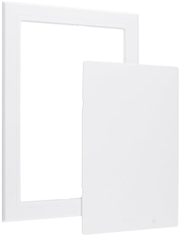 UFURMATE Trappe de visite auto-adhésive pour cloison sèche 20,3 x 30,5 cm – Montage en surface – Couvercle de trou mural – Porte d’inspection pour plomberie et câbles électriques – Blanc