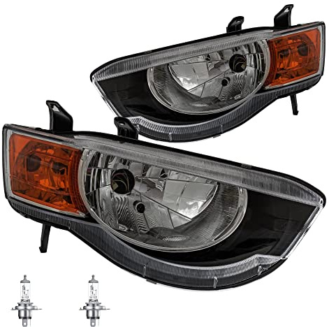 Halogen Scheinwerfersatz Scheinwerfer Satz Hauptscheinwerfer Set inkl. Lampen links rechts H4 passend für Colt VI Z3_A Z2_A