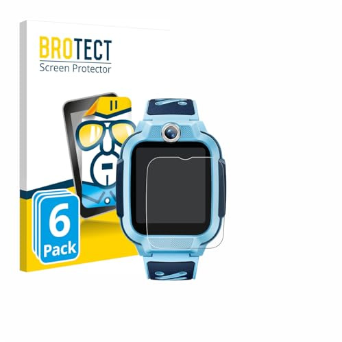BROTECT Schutzfolie für Imoo Watch Phone Z3 | 6 Stück Transparenter Displayschutz Made in Germany Klare Displayschutz-Folie Clear Einfache Montage Case-Friendly
