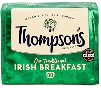 Punjana Tea Ltd Tea, Irish Breakfast, 80 Count (Pack of 4)