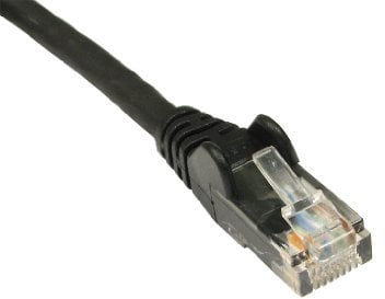 World of Data 40m BLACK CAT6 Network Cable - Ethernet - LAN - Patch - Compatible with Internet, Broadband, Router, Hub, Modem-10/100/1000 - Gigabit
