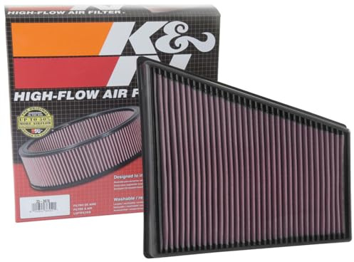 K&N Luftfilter kompatibel mit Porsche 718 Boxster 2.0 & 2.5 2016- (33-3078) Rot