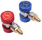 Youngine Les raccords de charge CA de coupleur rapide ajustable CA R134A connectent l'adaptateur, kit de conversion de climatisation de voiture 1/4 SAE HVAC