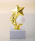 Henecka Golf-Pokal, Komplettfigur Golf, Gold, mit Wunschgravur, Größe 16,2 cm