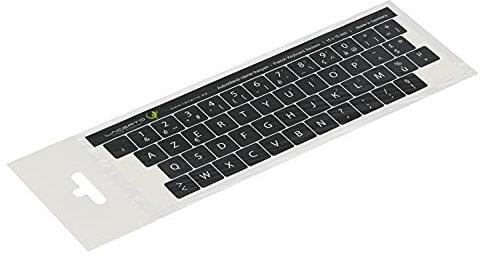Lacerto® 15x15 mm - Autocollants français AZERTY - pour claviers PC et Ordinateur Portable - avec stratifié Mat résistant aux Rayures | French Keyboard Stickers | Couleur : Noir