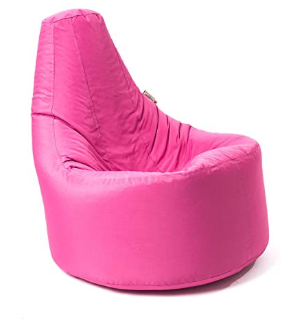 Bean Bag Gamer Recliner Outdoor and Indoor Adult Gaming Beanbag Garden Seat Chair Water and Weather Resistant (Pink)