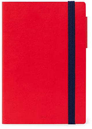 Medium Daily Diary 12 Month 2023 - Red (12 MONTH DIARY 2023)