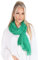 Lolus Dünner, leichter und weicher Uni Damen Schal in gewellter Struktur - Isabella (grün, One Size)