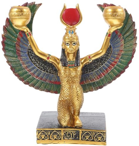 Abaodam Gold Statue Ägyptische Göttin Figurine Harz Handwerk Wohnkultur Ornamente Ägyptische Statue Figur